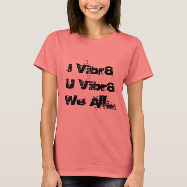 Camiseta Ringer de manga corta para damas (Anverso)