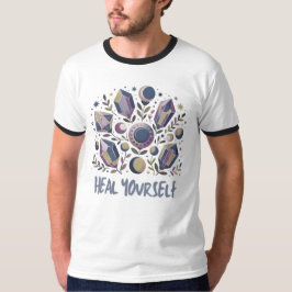 Camiseta Ringer Heal Yourself - Camisa de Cristal