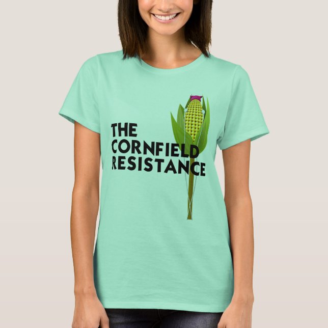 Camiseta Ringer - La resistencia de Cornfield (Anverso)