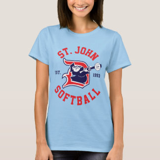 Camiseta Ringer roja de St. John - femenina