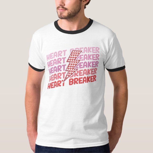 Camiseta Ringer Rompe Corazones (Anverso)