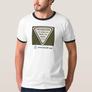 Camiseta Ringer T de los hombres - Cuanto más sabes
