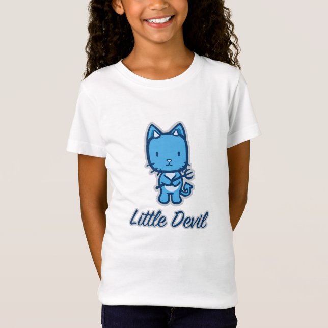 Camiseta Ringer Tee, Chica de "Little Angel.. Little Devil" (Anverso)