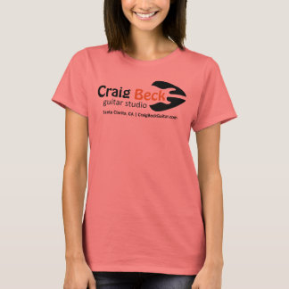 Camiseta Ringer Tee de las mujeres | Craig Beck Guitar Stud