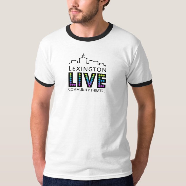Camiseta Ringer Tee masculino de Lexington Live (Anverso)