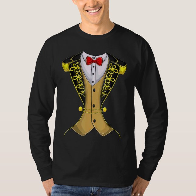 Camiseta Ringmaster Circus Costume Niños Showman Hombres Mu (Anverso)