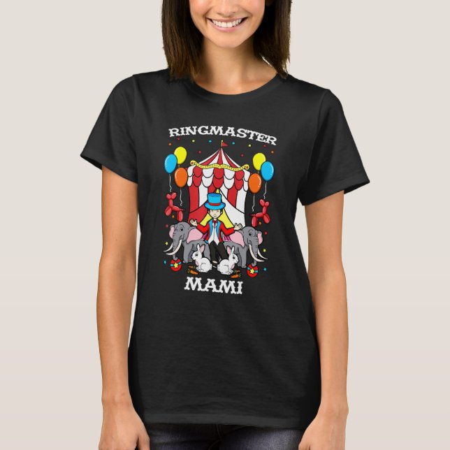 Camiseta Ringmaster Mami Circus Event Staff RingLeader Moth (Anverso)