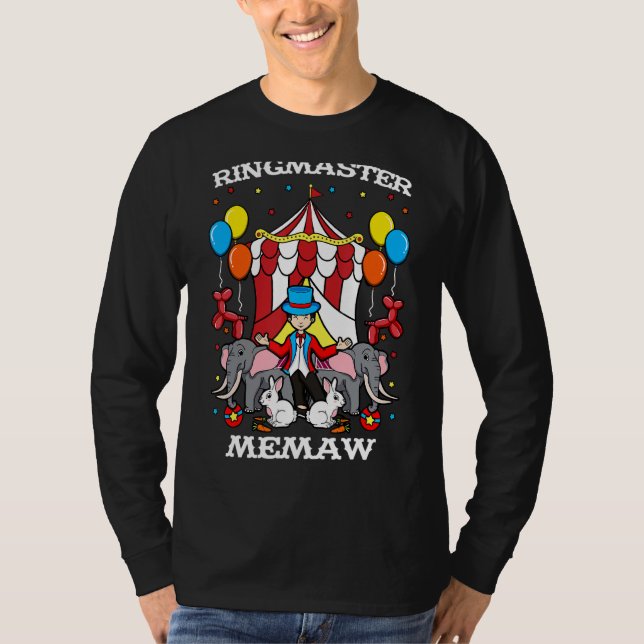 Camiseta Ringmaster Memaw Circus Ringader Gra (Anverso)