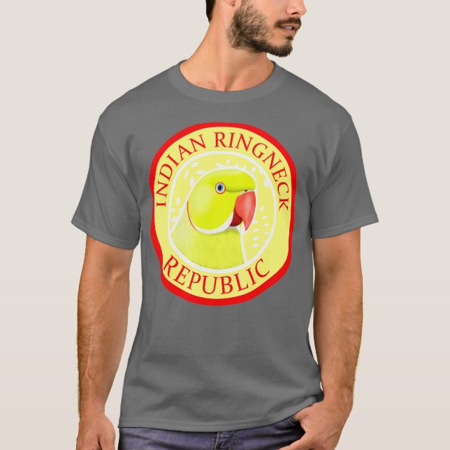 Camiseta Ringneck Parrot amarillo (Anverso)
