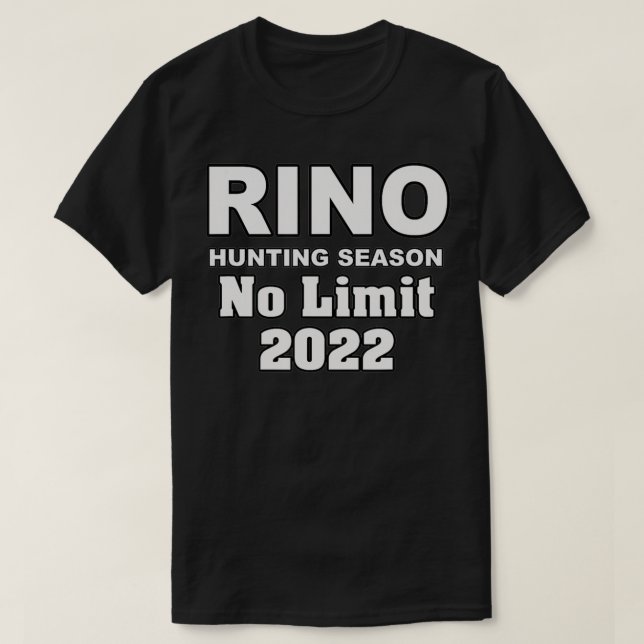 CAMISETA RINO HUNTING SEASON  (Diseño del anverso)