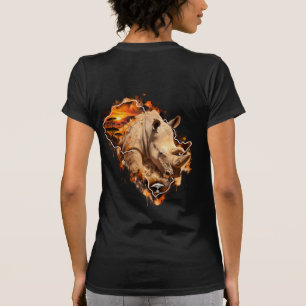Camiseta Rinoceronte Africano Atardecer África