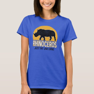 Camiseta Rinoceronte - apenas Unicors gordo