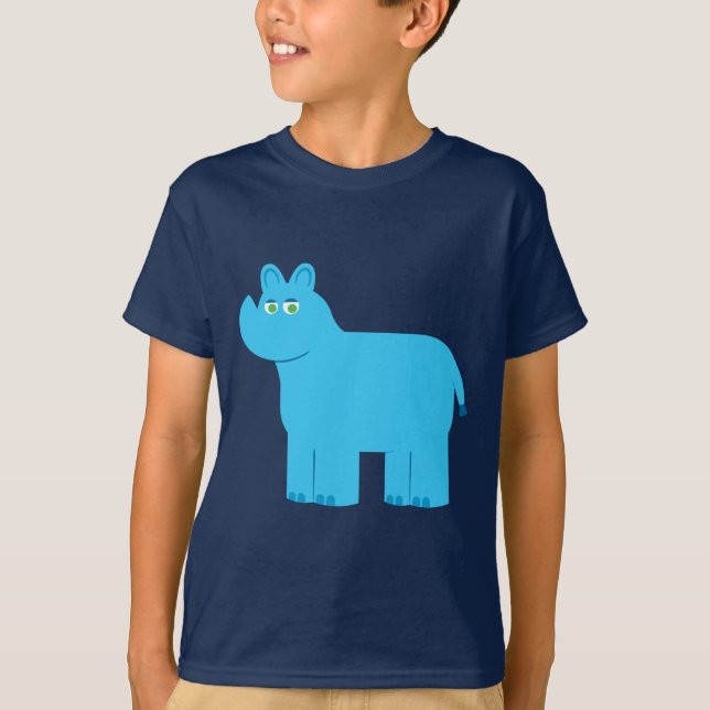 Camiseta Rinoceronte azul (Anverso)