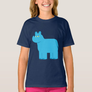 Camiseta Rinoceronte azul