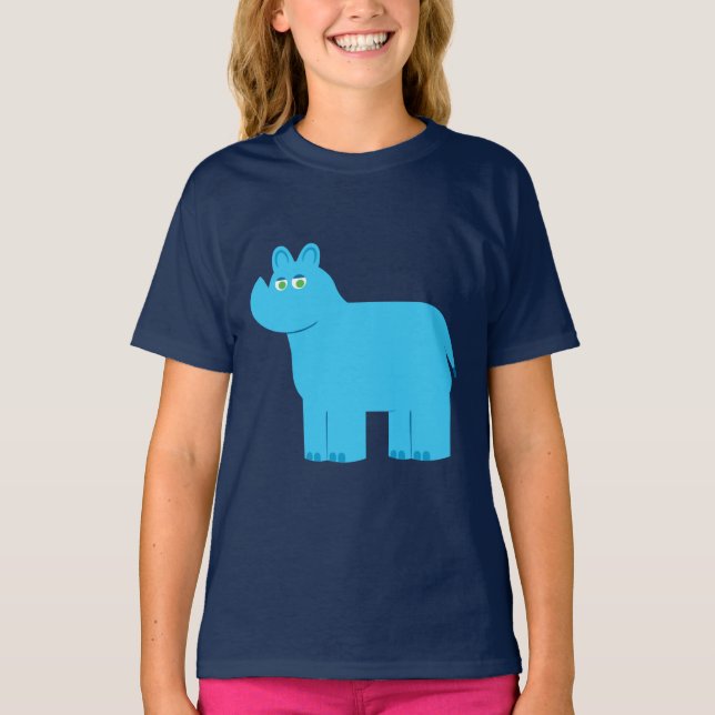 Camiseta Rinoceronte azul (Anverso)