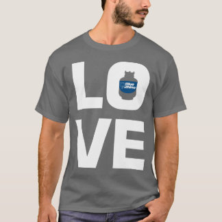 Camiseta Rinoceronte azul "amor" masculino