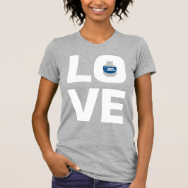 Camiseta Rinoceronte azul "amor" mujeres