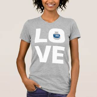 Camiseta Rinoceronte azul "amor" mujeres