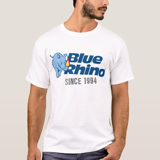Camiseta Rinoceronte azul "Desde 1994" masculino (Anverso)