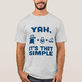 Camiseta Rinoceronte azul "Sí, es tan simple"