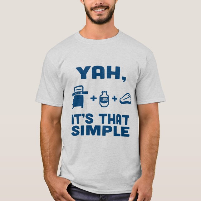 Camiseta Rinoceronte azul "Sí, es tan simple" (Anverso)