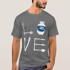 Camiseta Rinoceronte azul "Utensilios de amor" masculino