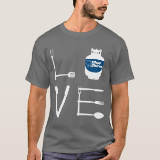 Camiseta Rinoceronte azul "Utensilios de amor" masculino
