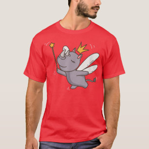 Camiseta Rinoceronte de hadas Vida silvestre Mystical Anima