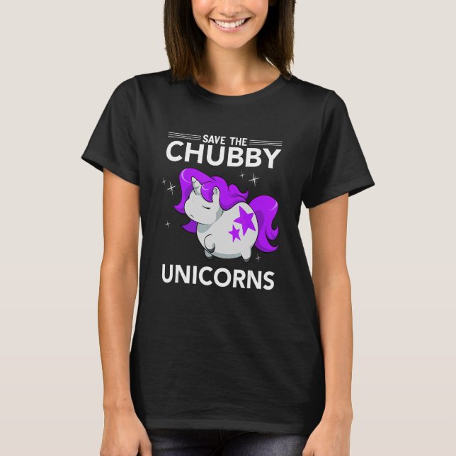 Camiseta Rinoceronte de rinoceronte gordo unicornio salva a (Anverso)