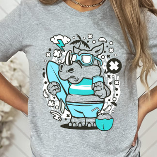 Camiseta Rinoceronte de surf