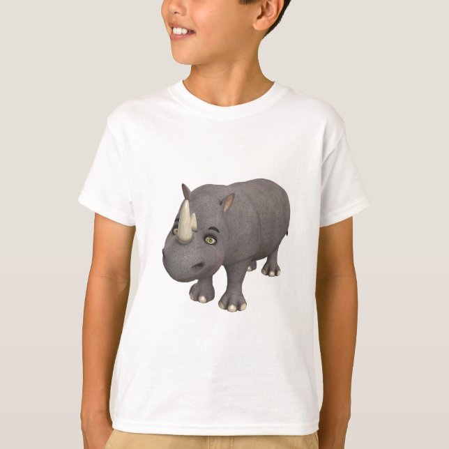 Camiseta Rinoceronte del dibujo animado (Anverso)