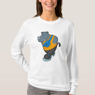Camiseta Rinoceronte en patinaje sobre hielo con bolso Slin