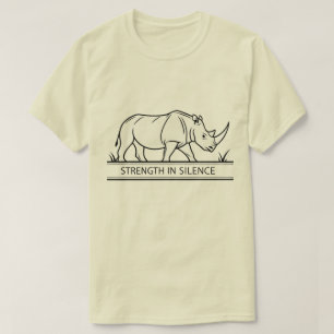 Camiseta Rinoceronte - Fuerza en Silencio