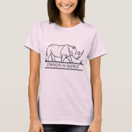 Camiseta Rinoceronte - Fuerza en Silencio