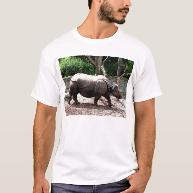 Camiseta Rinoceronte indio (Anverso)