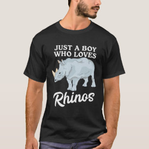 Camiseta Rinoceronte lindo niño que ama a los rinocerontes