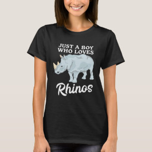 Camiseta Rinoceronte Lindo Solo Un Niño Que Ama A Los Rinoc
