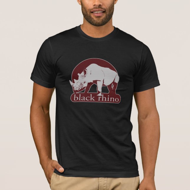 Camiseta rinoceronte negro (Anverso)