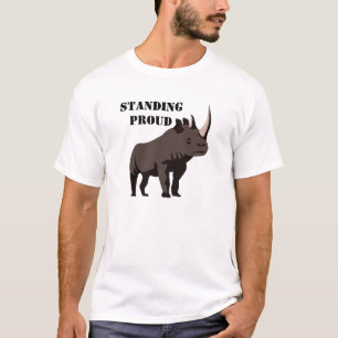 Camiseta Rinoceronte negro con orgullo
