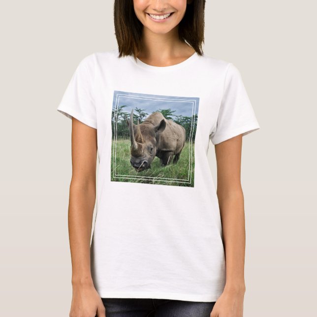 Camiseta Rinoceronte negro | Kenia (Anverso)