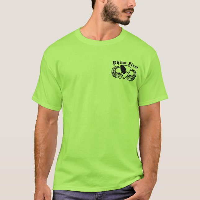 Camiseta Rinoceronte primero (Anverso)