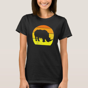 Camiseta Rinoceronte retro rinoceronte rinoceronte animal 6