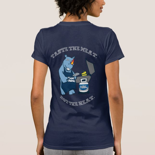 Camiseta Rinocerontes azules "degustan las carnes" (Reverso)