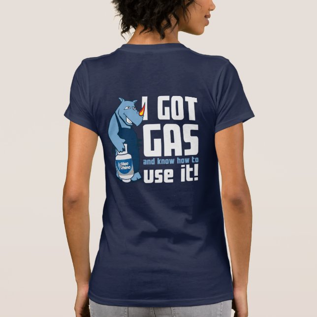 Camiseta Rinocerontes azules "Tengo gas" (Reverso)