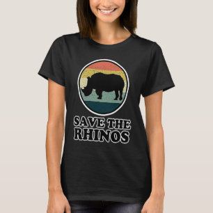 Camiseta Rinocerontes para hombres y mujeres salvan a los r