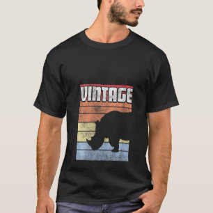 Camiseta Rinocerontes Rinocerontes estilo retro vintage 70 