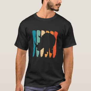 Camiseta Rinocerontes rinocerontes retro vida silvestre rhi