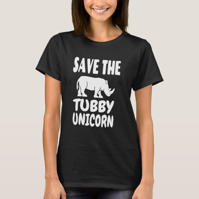 Camiseta Rinocerontes salvan a los rinocerontes de Unicorni (Anverso)