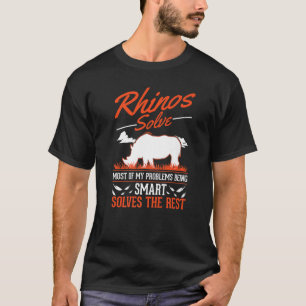 Camiseta Rinocerontes Solucionan La Mayoría De Mis Problema