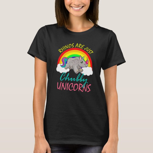 Camiseta Rinocerontes son simplemente chubíes unicornios gr (Anverso)